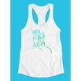 thumbnail image 3 of Horse In Lines Racerback Tank Women -SPIdeals Designs, Female XX-Large, 3 of 4