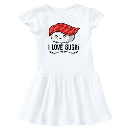 

Inktastic I Love Sushi Gift Toddler Girl Dress