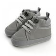 thumbnail image 3 of Baby Unisex Anti-Slip Casual Walking Lace-Up Shoes Patchwork Design Sneakers, 3 of 7