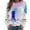 Blue, variant on IROINNID Women's Long Sleeve Sweatshirt Round Neck Mid-Length Print Loose Shirts Cat Tops Regular Pullover, Pink