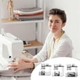 thumbnail image 2 of 3 Sizes Wide Rolled Hem Pressure Foot, 1/2 Inch, 3/4 Inch, 1 Inch for Most Other Low Shank Sewing Machine Clip Sewing, 2 of 5