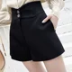 thumbnail image 3 of Pantalones cortos de pierna ancha blancos para mujer, estilo informal de cintura alta, estilo nuevo de verano, versión coreana, ropa de abrigo holgada para estudiantes, temporada de otoño, 3 of 4