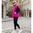 thumbnail image 3 of Fanient Womens Oversized Puffer Vest Sleeveless Zip Up Padded Jacket Vest Lightweight Winter Coat Outwear, 3 of 6