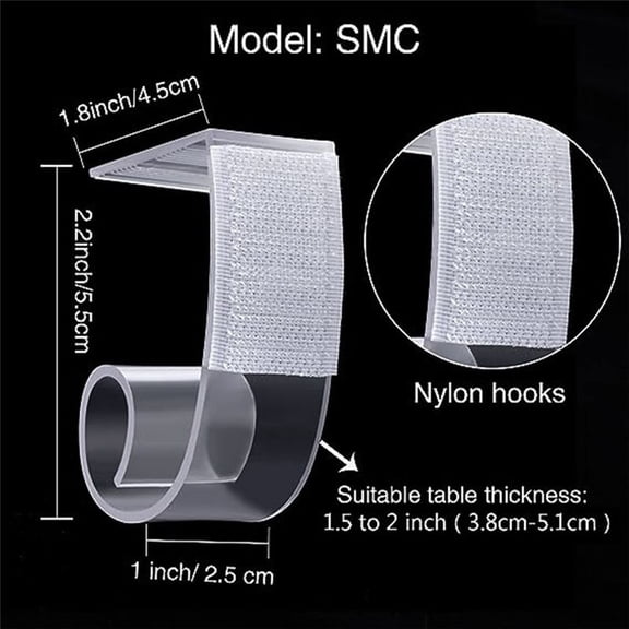 25 Pieces Table Skirting Clips Plastic Tablecloth Clips with Hook and Loop for Meeting Party Indoor Outdoor Events