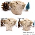 thumbnail image 1 of Adornos colgantes de madera para árbol de Navidad, 6 piezas, Estilo Vintage europeo, manualidades artesanales, 1 of 4