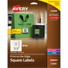 Avery Square Print-to-the-Edge Labels w/TrueBlock, 2 x 2, White, 300/Pack