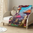 thumbnail image 2 of JEUXUS Mushroom Blanket Gift -  Cute Blankets for Girls &amp; Boys - Colorful Soft Fuzzy Throw for Couch, Sofa, 2 of 6
