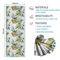 thumbnail image 2 of Yellow Lemon Fruit Leaves White Pattern Hot Yoga Mat Towel Non Slip for Hot Yoga - Quick-Drying Yoga Mat Cover with 4 Corner Pockets with Travel Bag - Hot Yoga Towel Non Slip 70"x26", 2 of 6