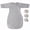 Gray, variant on Transitional Swaddle Sack with Arms Up & Sleeves, Mitten Cuffs, 2-Way Zipper, Sleep Sacks Blanket for Newborns - Calms Startle Reflex, Newborns Baby Boys & Girls Sleep Bag