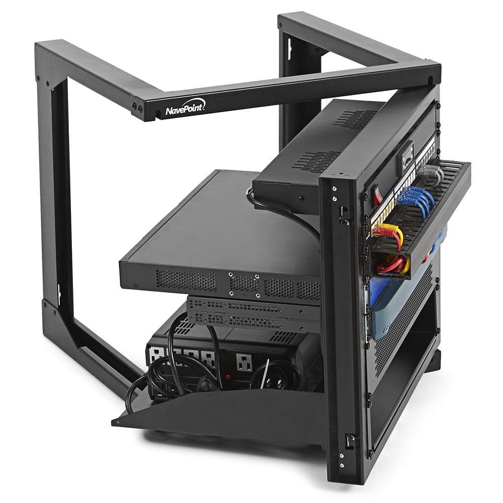 NavePoint 15U Server Rack with Swing Gate - 15U Wall Mount