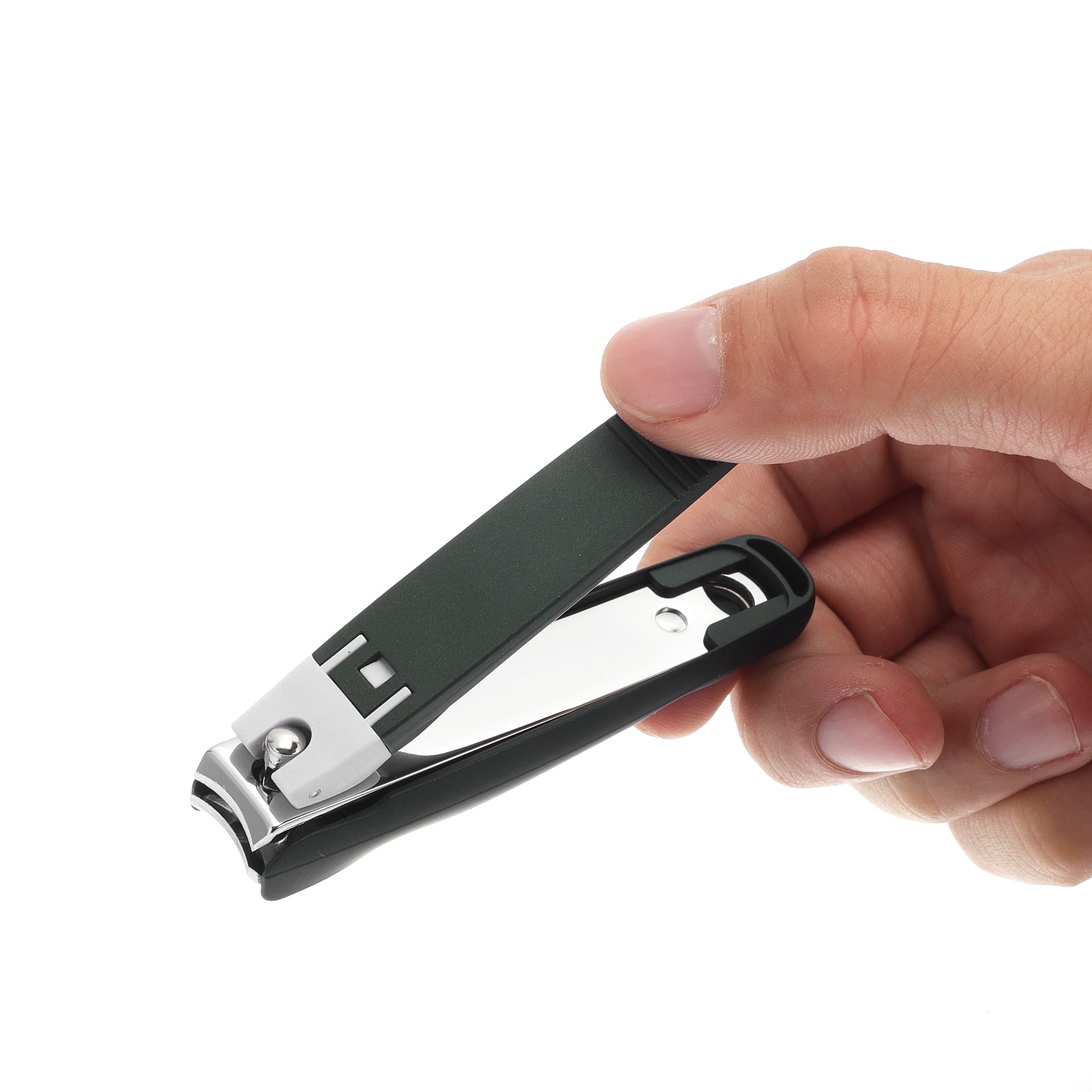 Unique Bargains 1pc Anti-splash Nail Clippers for Easy Nail Trimming Green Large