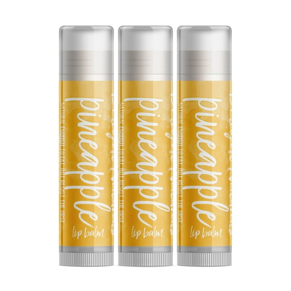 Delight Naturals Pineapple Lip Balm - 3 Pack