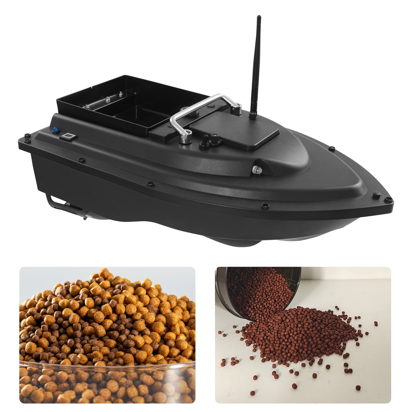 Fishing Bait Boat with GPS, LED Screen, 4.4lbs Load Capacity, 1968.5ft Range, Remote Control Fishing Drone for Lake & Reservoir