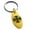 Gold, variant on Stainless Steel Pattee Iron Cross Circlet Engraved Small Oval Charm Keychain Keyring