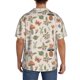 thumbnail image 3 of Fotbe Forest Mushrooms Insects Camisa Estampada de Manga Corta para Hombre, Casual de Verano, Estilo Playero, Sin Arrugas-XX-Large, 3 of 5