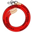 thumbnail image 2 of Inertia Wave Solo - Single-Person HIIT Training, Resistance Band, Battle Rope (Fluorescent Red), 2 of 2