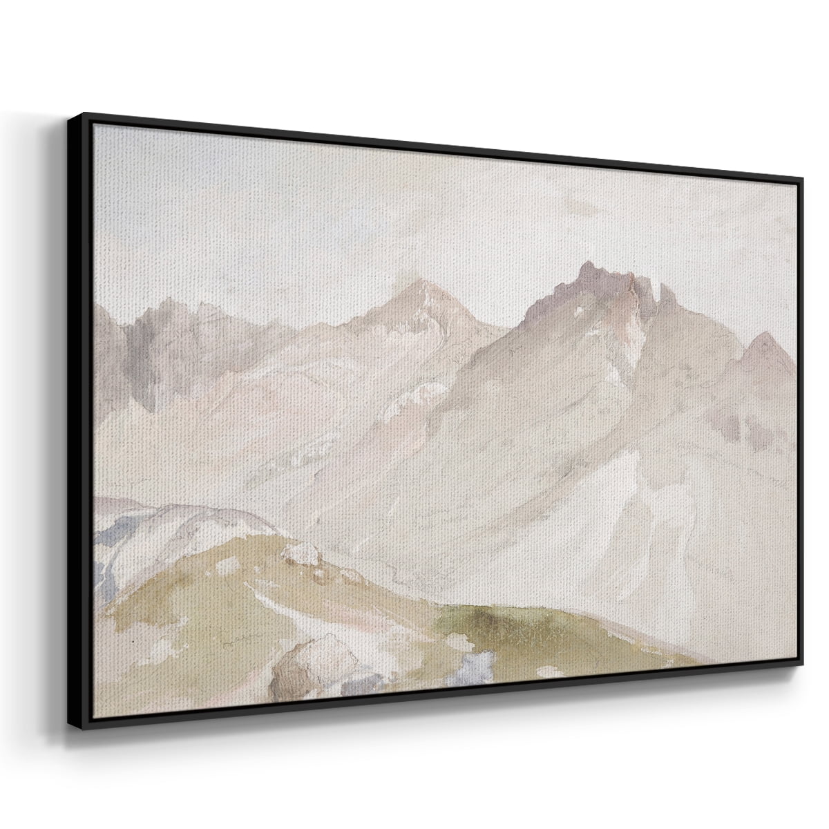 Vintage Landscape-CCCVII By Wexford Home Framed in Black Wood Gallery Wrapped Canvas 27 in. x 41 in.