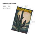 thumbnail image 2 of Lantern Press 1000 Piece Jigsaw Puzzle, Phoenix, Arizona, Cactus and Full Moon, 2 of 5