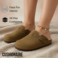 thumbnail image 4 of Cushionaire Hana Womens Fur Clogs | Comfortable Genuine Suede Clogs for Women with Faux Fur Lining | Slip On Potato Shoes with Cork Footbed & Arch Support | Memory Foam, Wide Widths Available, 4 of 17