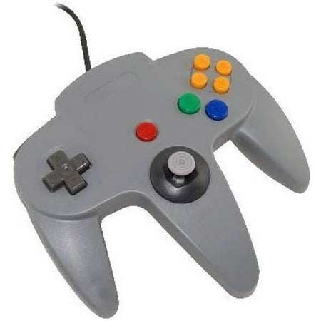 Retro-Link Wired N64 Style USB Controller for PC & Mac, Grey
