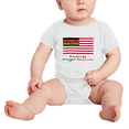 thumbnail image 2 of Proud to Be Kenyan American Flag Cute Baby Romper Bodysuit For Boy Girl (White, 12-18 Months), 2 of 5