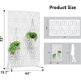 thumbnail image 7 of Metal Privacy Screen for Outdoor Freestanding Privacy Screens, White Patio Metal Fence Panels with Stand, Portable Screens for Outside Deck Balcony Garden and Indoor, 72" H x 44", 7 of 7