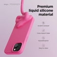 thumbnail image 3 of Funda de teléfono Elago compatible con iPhone 15 de silicona líquida, 3 of 7