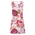 thumbnail image 4 of SMihono Robe d'Été Grande Taille pour Femmes 2023 Mode Aguichant Vintage à Col Rond Sans Manches Imprimée Robes Rondes, 4 of 5