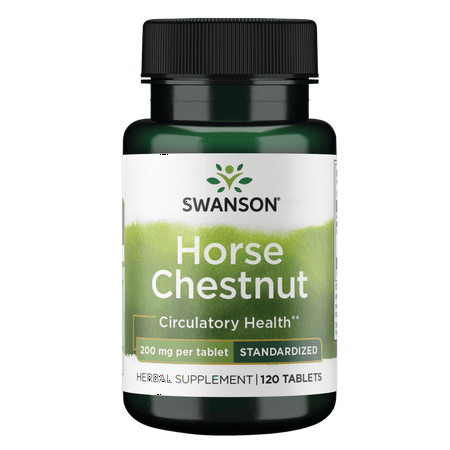 Swanson Timed-Release Horse Chestnut 22% Aescin 200 mg 120 Tablets
