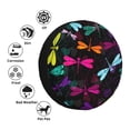 thumbnail image 4 of Goofa Colorful Dragonflies Pattern Universal Tire Cover for Jeep, SUV, Truck, and Trailer – Waterproof, UV-Resistant,Easy to Install, Fits 14"-17" Tires-14 inch, 4 of 6