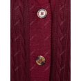 thumbnail image 4 of Cárdigan Talla Extra Tejido Capucha Fuzzy Rosegal Cárdigans de talla grande, 4 of 5