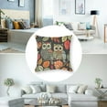 thumbnail image 5 of Owl Throw Pillow Cover Couch Pillow Case Square Outdoor Pillow Sofa Bed Lumbar Pillowcase Decorative, 5 of 7