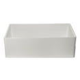 thumbnail image 2 of ALFI brand AB533-W 33" White Smooth Apron Single Bowl Fireclay Farm Sink, 2 of 6