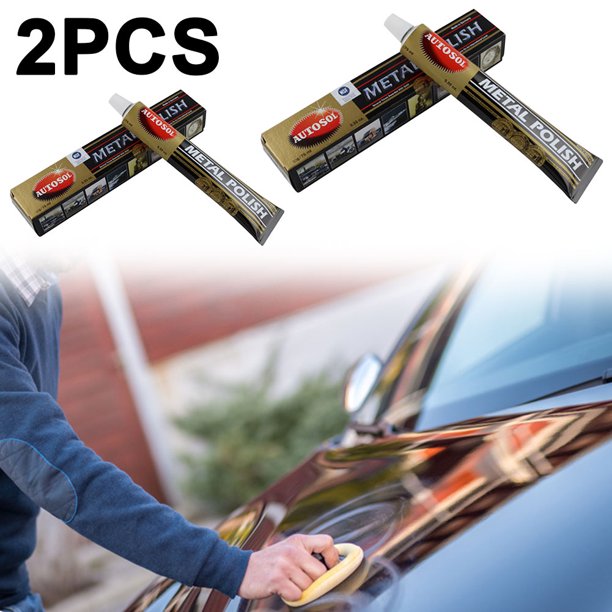 Limpiador Pulido Pasta Limpieza Metales para Automóviles Motocicletas (oro 50 G)