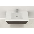 thumbnail image 7 of Cutler Kitchen & Bath Textures Collection 30" Wall Mount Bathroom Vanity-Finish:Contour White, 7 of 7