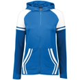 thumbnail image 1 of Ladies Retro Grade Jacket, Royal & White - Large, 1 of 1
