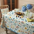 thumbnail image 2 of Miffrank Spring Floral Tablecloth Wildflower Tablecloth for Picnic, Camping, Patio, Party, Kitchen, Dining Room Indoor Outdoor Spill Proof Fabric Tablecloth Rectangle 60 x 84 inch, 2 of 5