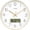 Gold, variant on TIMESS 12 Inch Silent Wall Clock with Date Display, Large Easy-Read Numbers, Battery Operated, Modern Home Clock (Blue)