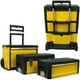 thumbnail image 4 of Caja de herramientas portátil Stalwart, apilable, 3 en 1, con ruedas, color negro y amarillo, 4 of 4