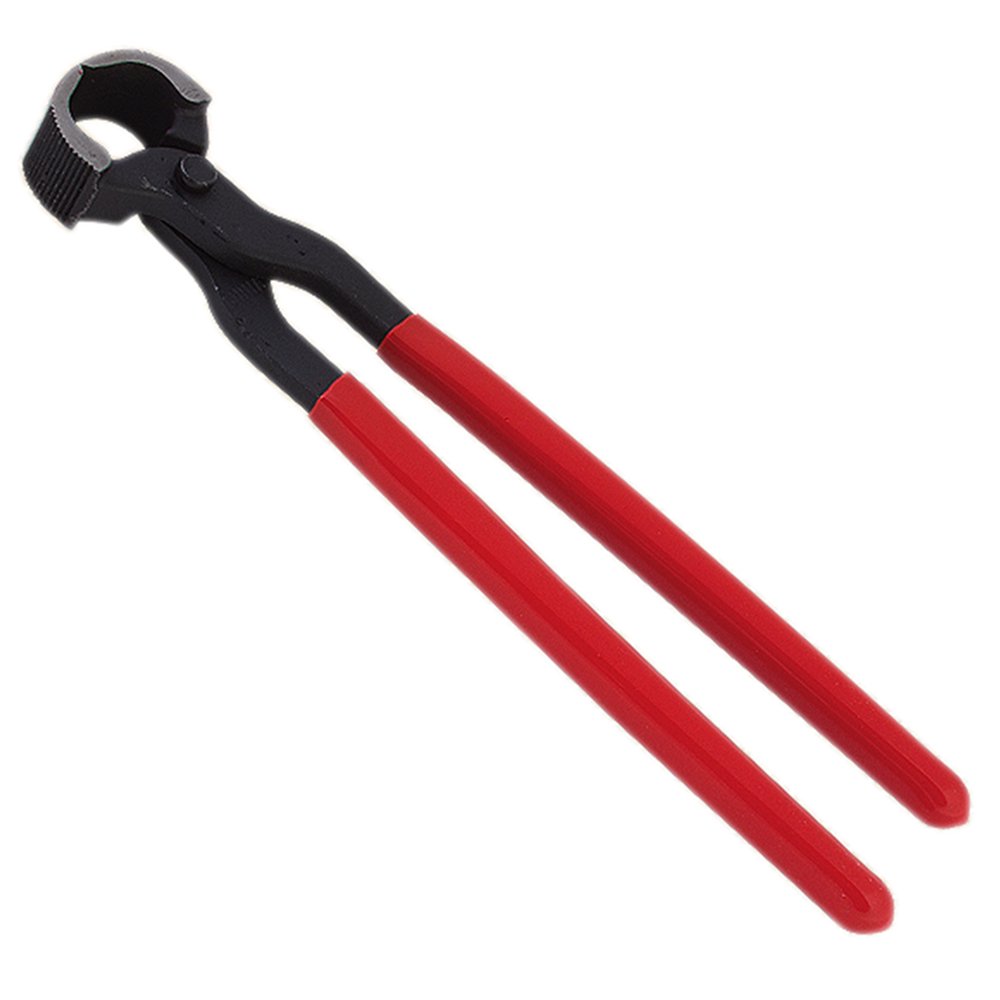 14 Inches Standard Horse Shoe Nail Puller With Red Covered Handle