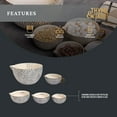 thumbnail image 5 of Thyme & Table, 5-Piece Ceramic Mixing Bowl and Measuring Bowl Set, Dot Pattern, 5 of 6