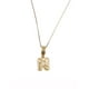 thumbnail image 1 of Collar con dije de oro laminado letra brillos N, 1 of 6