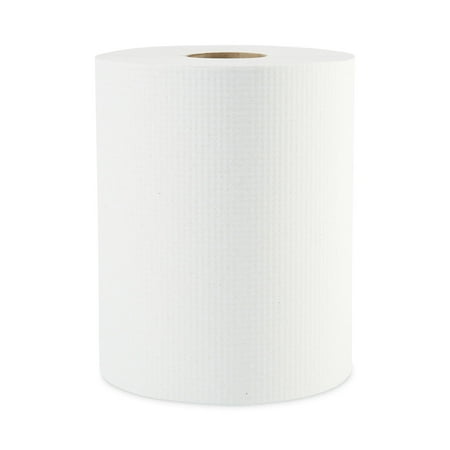 Boardwalk Hardwound Commercial Paper Towels, White, 12 Rolls Per Carton