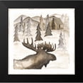 thumbnail image 2 of Shamp, Cindy 12x12 Black Modern Framed Museum Art Print Titled - Moose, 2 of 5