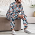 thumbnail image 7 of Daiia Popcorn for Men's Long-Sleeved Pajama Set – Soft & Comfortable Sleepwear Button-Up Pajamas Cozy Lounge Wear-Medium, 7 of 7