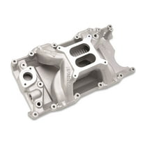 EDELBROCK PERFORMER RPM AIR-GAP SMALL BLOCK MOPAR INTAKE MANIFOLD 7577 | MAGNUM HEADS | DUAL PLANE | NATURAL ALUMINUM