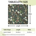 thumbnail image 2 of Elastic Edge Tablecloth with Elegant Floral Print, Durable Polyester for Tea Table or Balcony Use, 34x34 Inch, 2 of 6