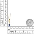 thumbnail image 6 of Gem Stone King 14K Yellow Gold Blue Sapphire and Lab Grown Diamond Pendant Necklace for Women | 0.66 Cttw | Gemstone September Birthstone | Marquise 8X4MM | With 18 inch Chain, 6 of 6