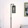 thumbnail image 6 of Evelyn&Zoe Industrial Metal Floor Lamp with Metal Mesh Shade, 6 of 10