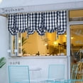 thumbnail image 5 of Buffalo Check Plaid Gingham Custom Fit Farmhouse Window Curtain Tie Up Shades - Assorted Colors, 5 of 9